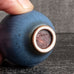 Berndt Friberg for Gustavsberg, Sweden, unique stoneware egg shaped vase with blue haresfur glaze L3837