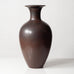 Gunnar Nylund for Rörstrand, Sweden, stoneware vase with matte brown haresur glaze N8225