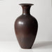 Gunnar Nylund for Rörstrand, Sweden, stoneware vase with matte brown haresur glaze N8225