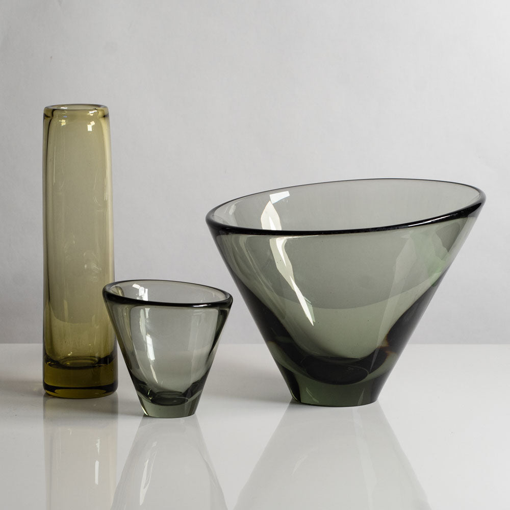 Three vases by Per Lutken for Holmegaard, Denmark