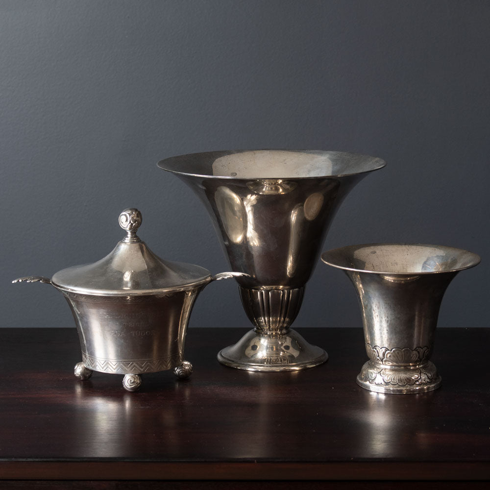 A group of Swedish silver vessels