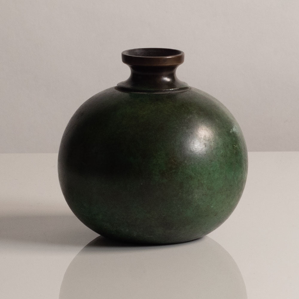 Just Andersen for GAB, Sweden, round bronze vase, 1930s M5489