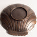 Niels Dam Ravn for Nordisk Malm, Denmark, bronzed fluted scallop bowl, small M5640