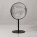 Erik Hoglund for Boda, Sweden, glass sculpture on iron stand L3589