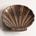 Two bronze scallop bowls by Niels Dam Ravn for Nordisk Malm, Denmark