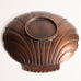 Niels Dam Ravn for Nordisk Malm, Denmark, bronzed fluted scallop bowl, large M5639