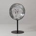 Erik Hoglund for Boda, Sweden, glass sculpture on iron stand L3589