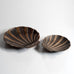 Two bronze scallop bowls by Niels Dam Ravn for Nordisk Malm, Denmark