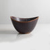 Gunnar Nylund for Rorstrand, Sweden, large ceramic elliptical bowl with blue and brown glaze K2037