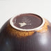 Gunnar Nylund for Rorstrand, Sweden, large ceramic elliptical bowl with blue and brown glaze K2037
