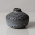 Gunnar Nylund for Rorstrand, Sweden, stoneware vase with gray dripping glaze L3522