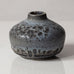 Gunnar Nylund for Rorstrand, Sweden, stoneware vase with gray dripping glaze L3522