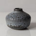 Gunnar Nylund for Rorstrand, Sweden, stoneware vase with gray dripping glaze L3522