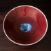 Gerry Williams, US, unique stoneware bowl with oxblood glaze N7552