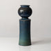 Stig Lindberg for Gustavsberg, Sweden, large unique stoneware vase with with blue glaze L3487