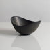Gunnar Nylund for Rorstrand, Sweden, ceramic elliptical bowl with black haresfur glaze M4223
