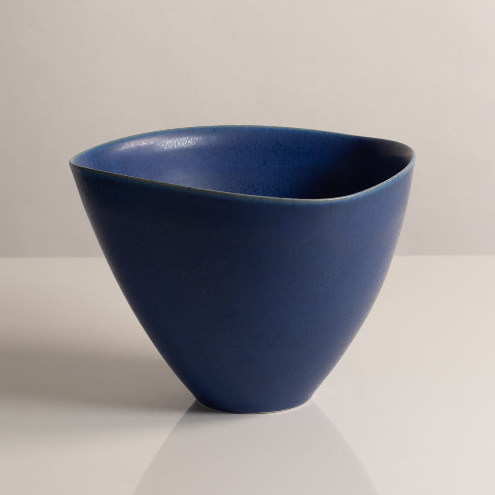 Per Linnemann-Schmidt at Palshus, Denmark, stoneware vase with blue glaze L3562