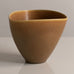 Per Linnemann-Schmidt at Palshus, Denmark, stoneware vase with pale golden brown glaze L3565