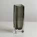Nils Landberg for Orrefors, Sweden, rectangular gray glass "Sommerso" vase M4212