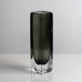 Nils Landberg for Orrefors, Sweden, rectangular gray glass "Sommerso" vase G9150