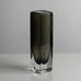 Nils Landberg for Orrefors, Sweden, rectangular gray glass "Sommerso" vase G9150
