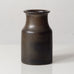 Erich and Ingrid Triller for Tobo, Sweden, unique stoneware vase with dark brown glaze G9178