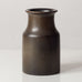 Erich and Ingrid Triller for Tobo, Sweden, unique stoneware vase with dark brown glaze G9178