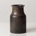 Erich and Ingrid Triller for Tobo, Sweden, unique stoneware vase with dark brown glaze G9178