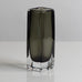 Nils Landberg for Orrefors, Sweden, rectangular gray glass "Sommerso" vase M4213