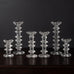 Three  Pairs of Glass "Festivo" candlesticks by Timo Sarpaneva for Iittala