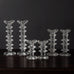 Three pairs of Glass "Festivo" candlesticks by Timo Sarpaneva for Iittala