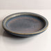 Carl Harry Stålhane for Rörstrand, Sweden, round dish with blue mottled matte glaze M5655
