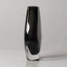 Nils Landberg for Orrefors, Sweden, gray glass diamond shaped "Sommerso" vase L3517