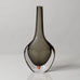 Nils Landberg for Orrefors, Sweden, rectangular gray glass "Sommerso" bottle vase L3516