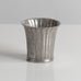 Two fluted pewter vases by Just Andersen, Denmark