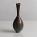Three vases with blue gray haresfur glaze by Berndt Friberg for Gustavsberg, Sweden