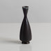 Three vases with blue gray haresfur glaze by Berndt Friberg for Gustavsberg, Sweden