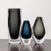 Group of "Sommerso" vases by Nils Landberg for Orrefors, Sweden