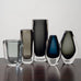 Group of "Sommerso" vases by Nils Landberg for Orrefors, Sweden