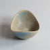 Gunnar Nylund for Rorstrand, Sweden, ceramic elliptical bowl with blue and yellow haresfur glaze M5487