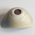 Gunnar Nylund for Rorstrand, Sweden, ceramic elliptical bowl with blue and yellow haresfur glaze M5487