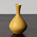 Stig Lindberg for Gustavsberg, unique stoneware miniature vase with matte yellow glaze K2288