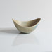 Gunnar Nylund for Rorstrand, Sweden, ceramic elliptical bowl with blue and yellow haresfur glaze M5487