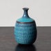 Stig Lindberg for Gustavsberg, unique stoneware miniature vase with glossy turquoise glaze J1155