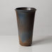 Berndt Friberg for Gustavsberg, Sweden, unique stoneware vase with brown and blue haresfur glaze L3497