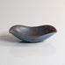 Gunnar Nylund for Rörstand, Sweden, bowl with blue haresfur glaze M5536