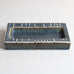 Carl Harry Stålhane for Rörstand, Sweden, rectangular stoneware dish with blue glaze M5449