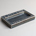 Carl Harry Stålhane for Rörstand, Sweden, rectangular stoneware dish with blue glaze M5449