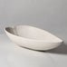 Gunnar Nylund for Rörstrand, Sweden, stoneware leaf shaped bowl in matte white glaze L3584