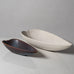 Two leaf shaped bowls by Gunnar Nylund for Rörstrand, Sweden